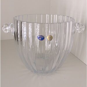 Vintage Bohemia Czech Republic Crystal Ice bucket BRAND NEW